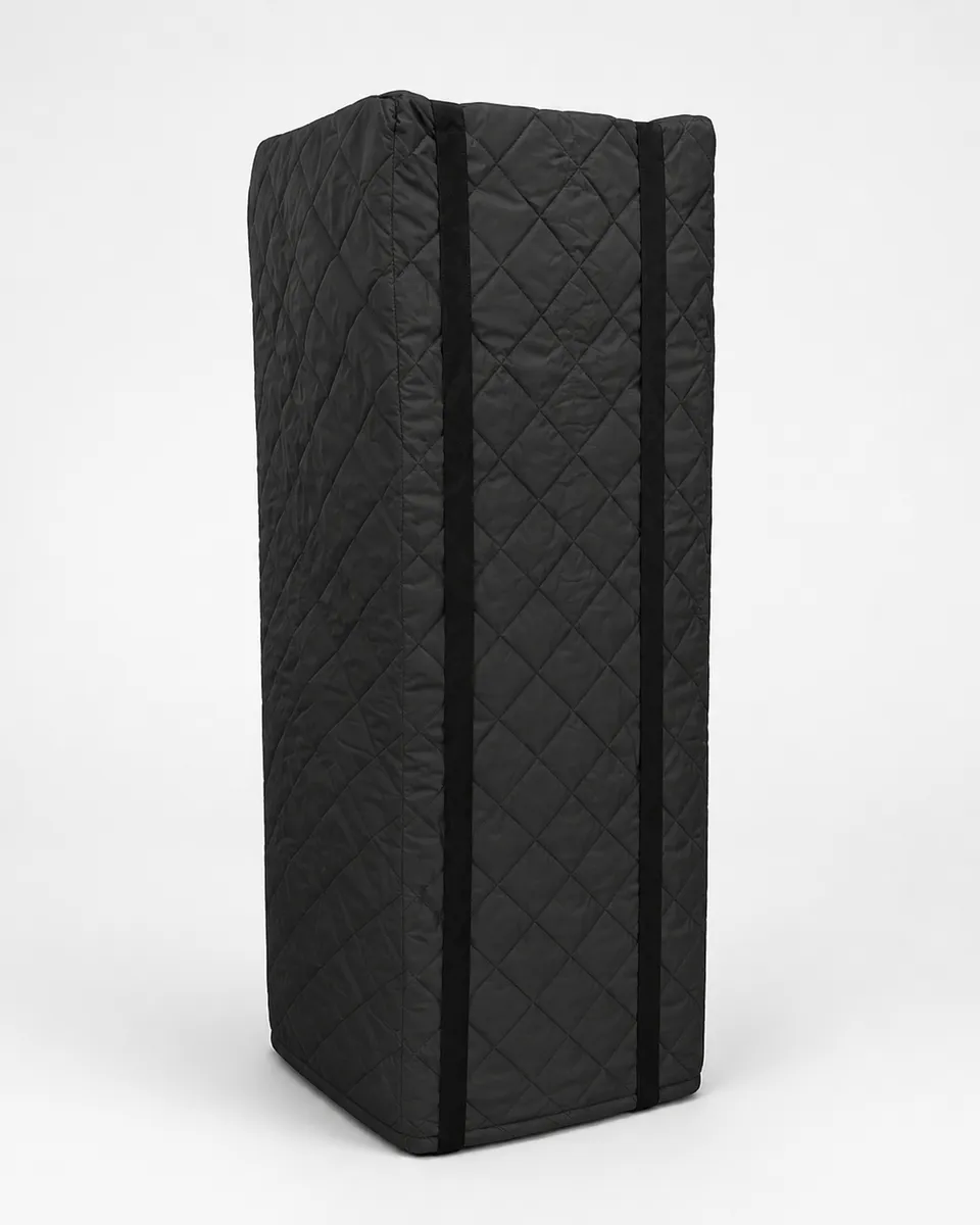 Quilted padded fridge protection cover used by Leaways Removals for fridges and freezers