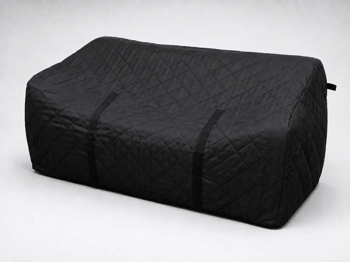 Padded sofa protection cover used by Leaways Removals to protect sofas during transit
