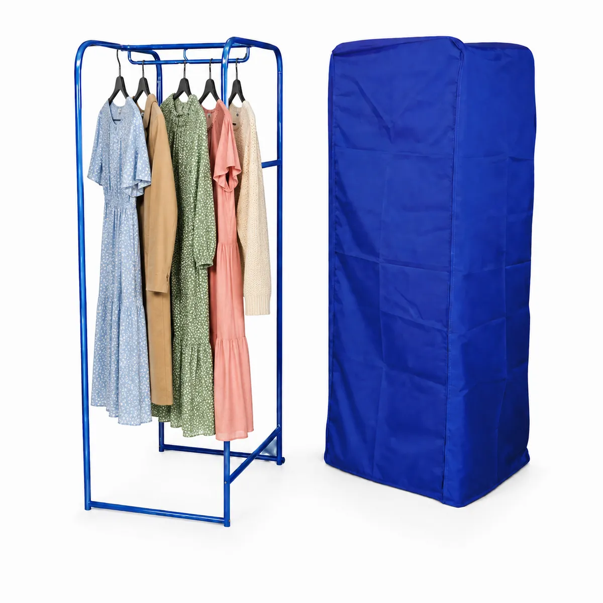 Wardrobe clothes stand used by Leaways Removals to move clothes on their hangers